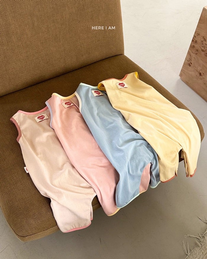 夏季撞色滾邊防踢背心