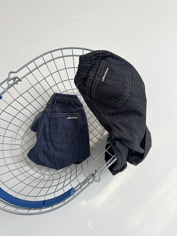 夏季直筒單寧褲
