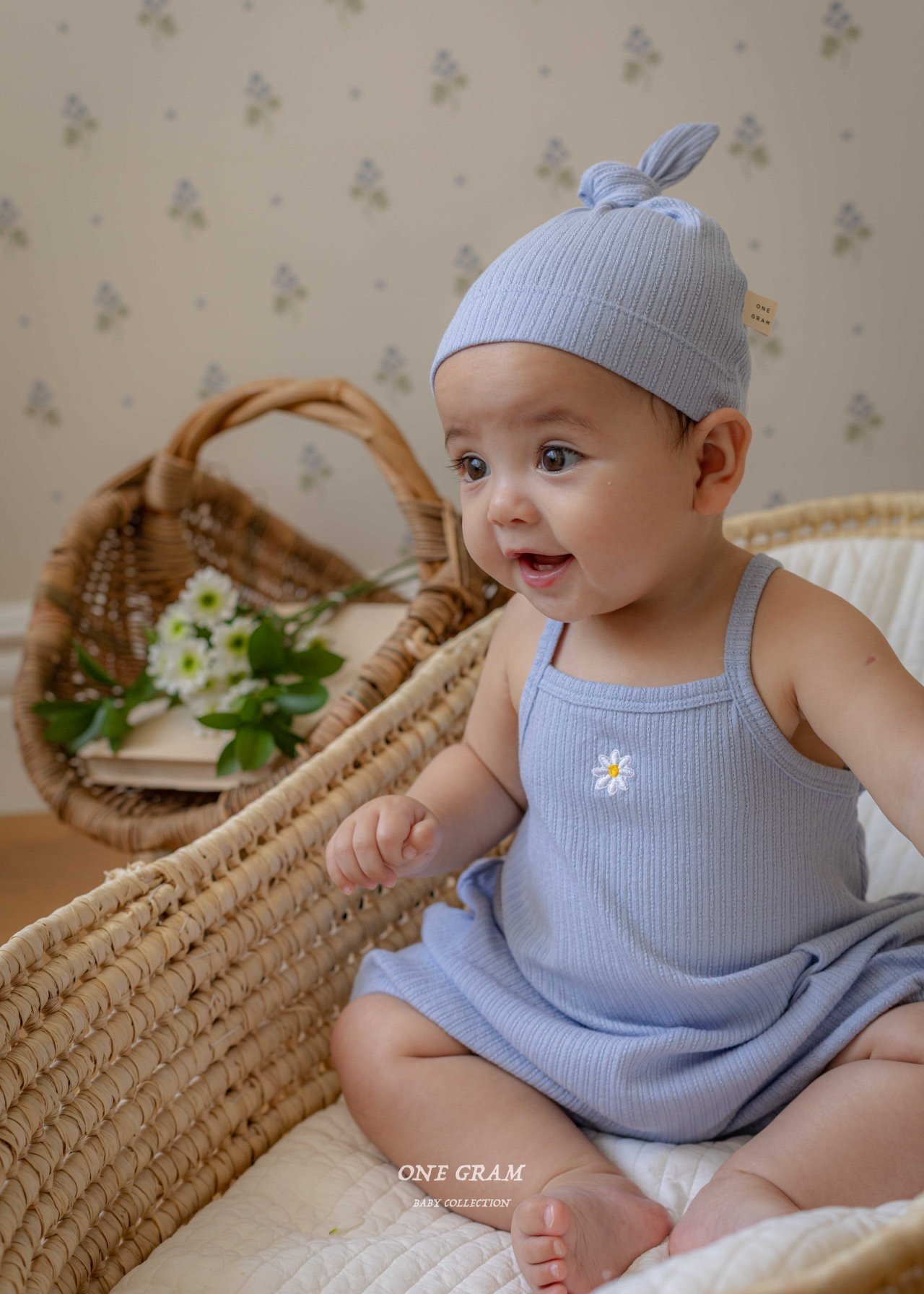 小雛菊紋理連身衣*現貨米12m