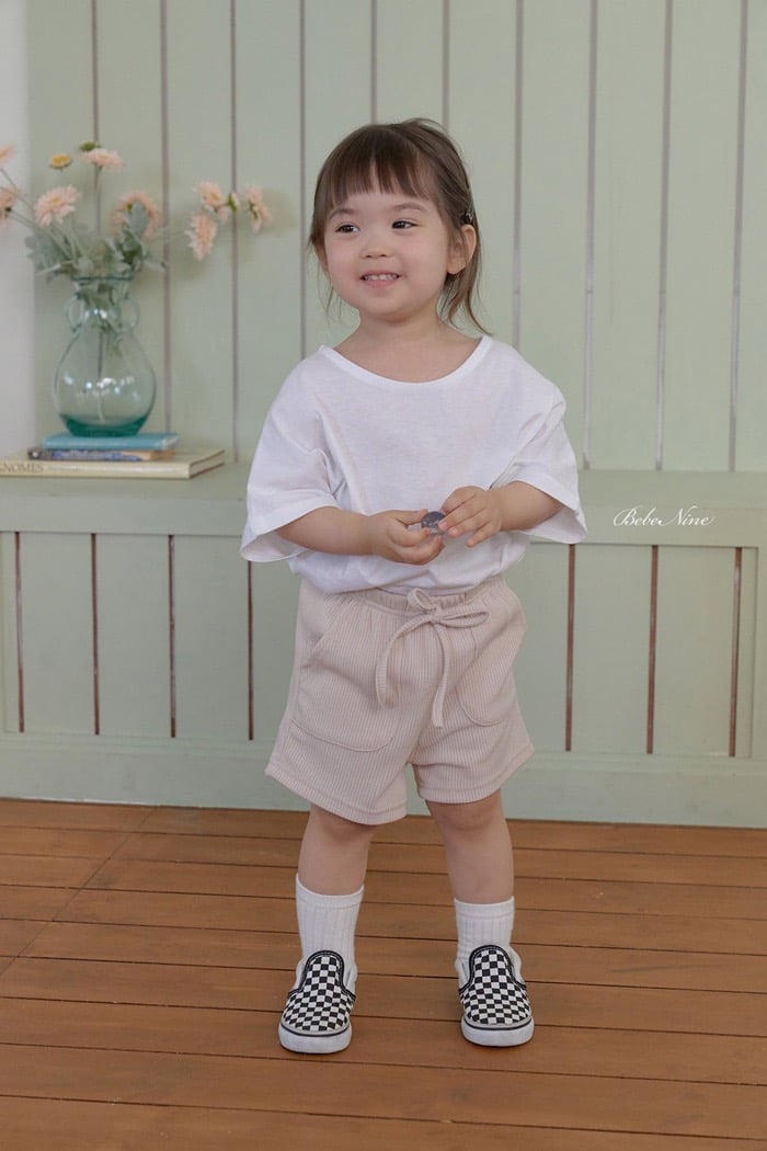 夏日口袋鬆緊短褲(3color)