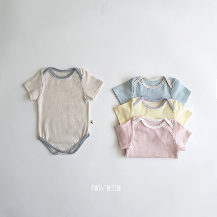 撞色滾邊包屁衣