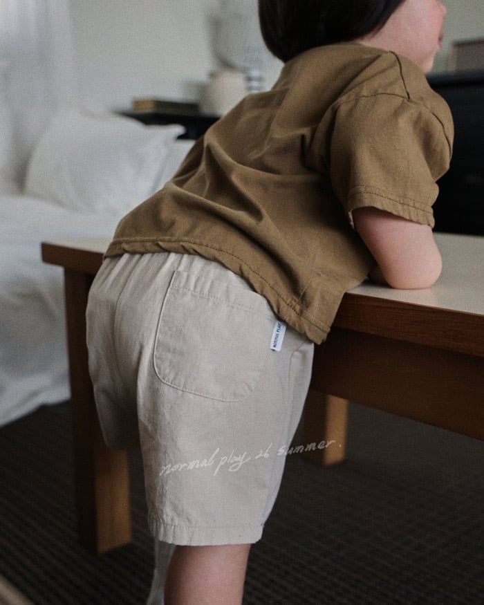 後口袋鬆緊4分褲(3color)