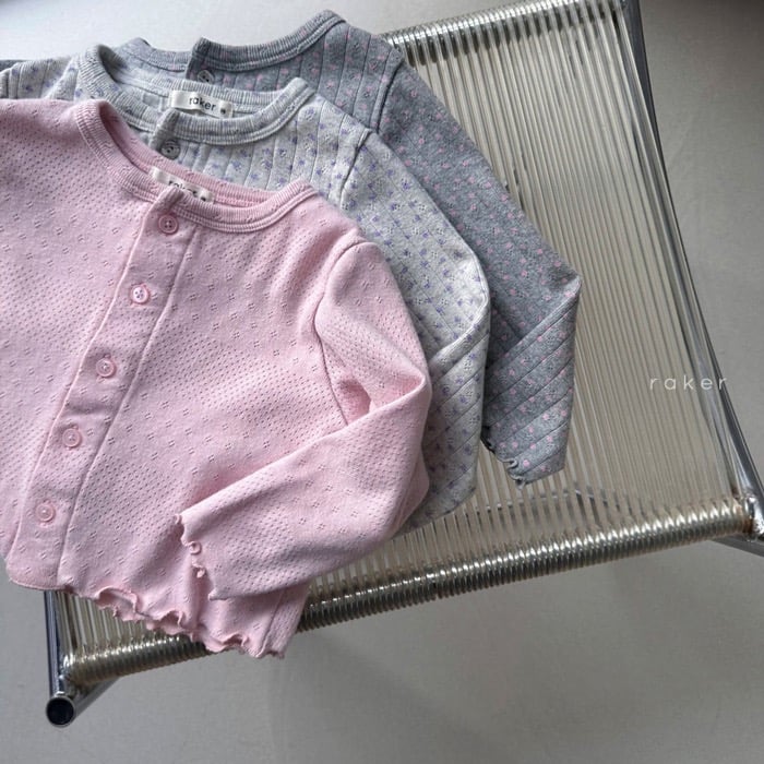 小刺繡捲邊罩衫外套