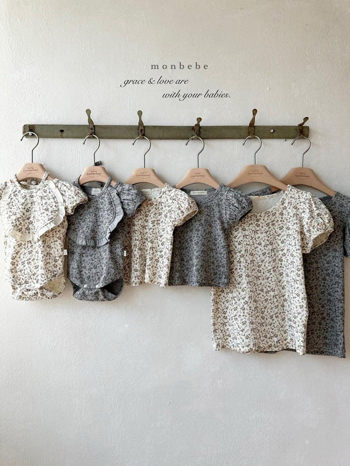 滿版小花親子裝