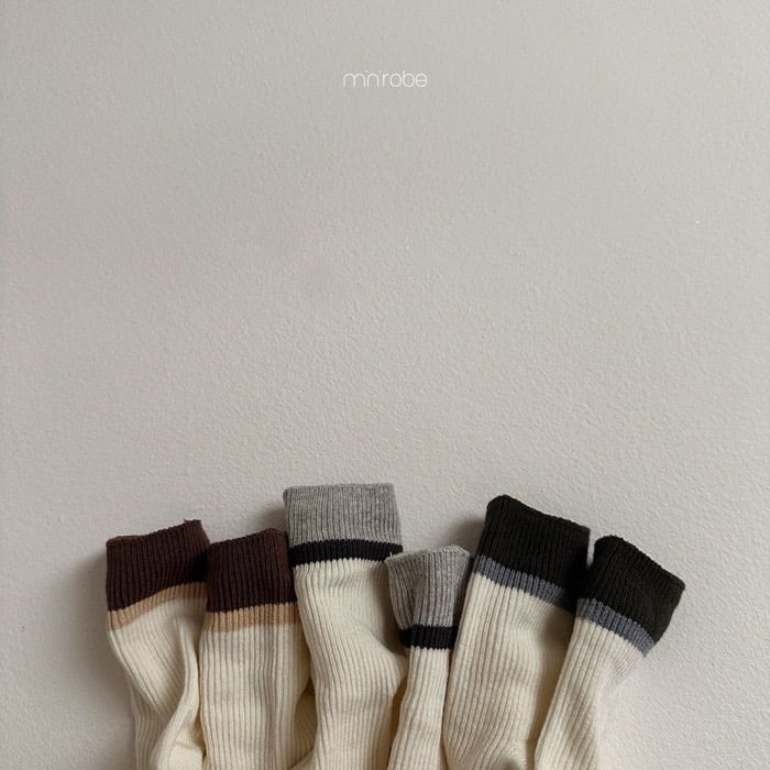 撞色拼接帥帥襪(3入/組)