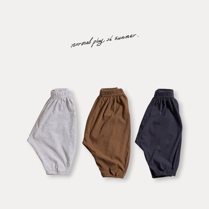 寬褲襠縮口褲(3color)