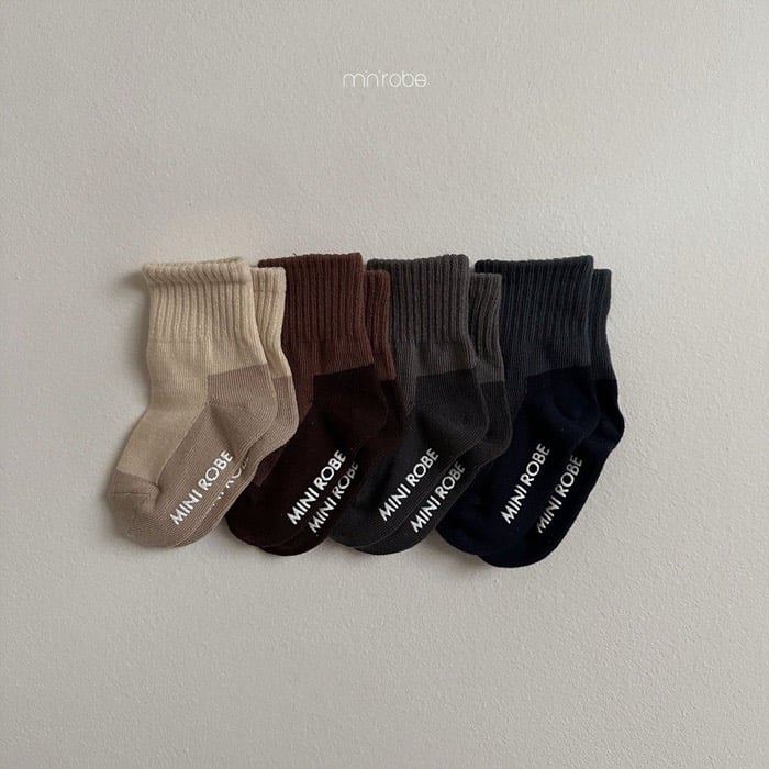 腳底不怕髒！拼接襪(4入/組)