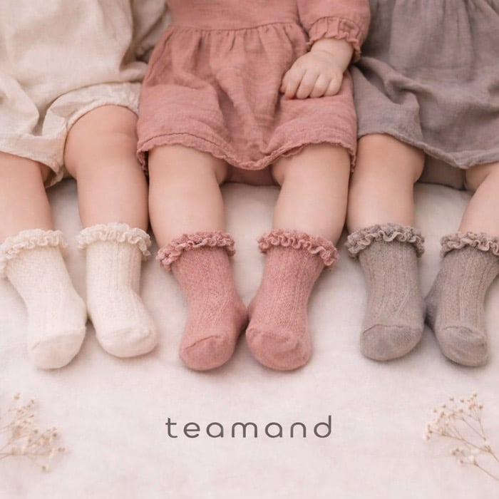 法式蕾絲紋理襪