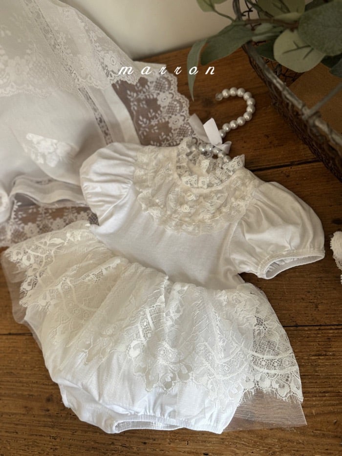 玫瑰蕾絲包屁澎裙*現貨