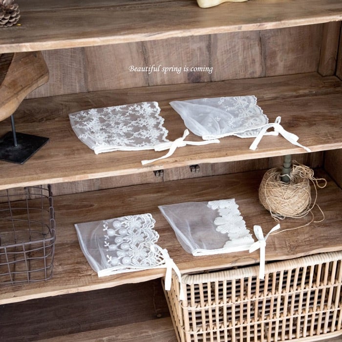 蕾絲精靈綁帶帽