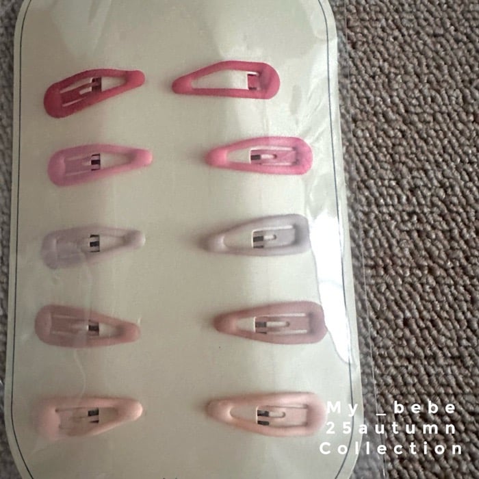 莫蘭迪小髮夾10入/組