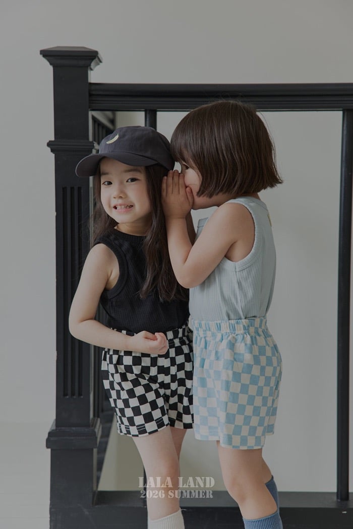 簡約紋理背心上衣(3color/kids)