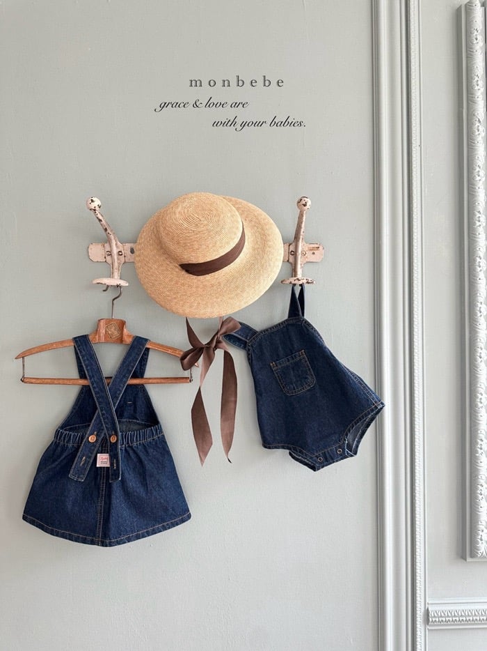 單寧吊帶褲/吊帶裙