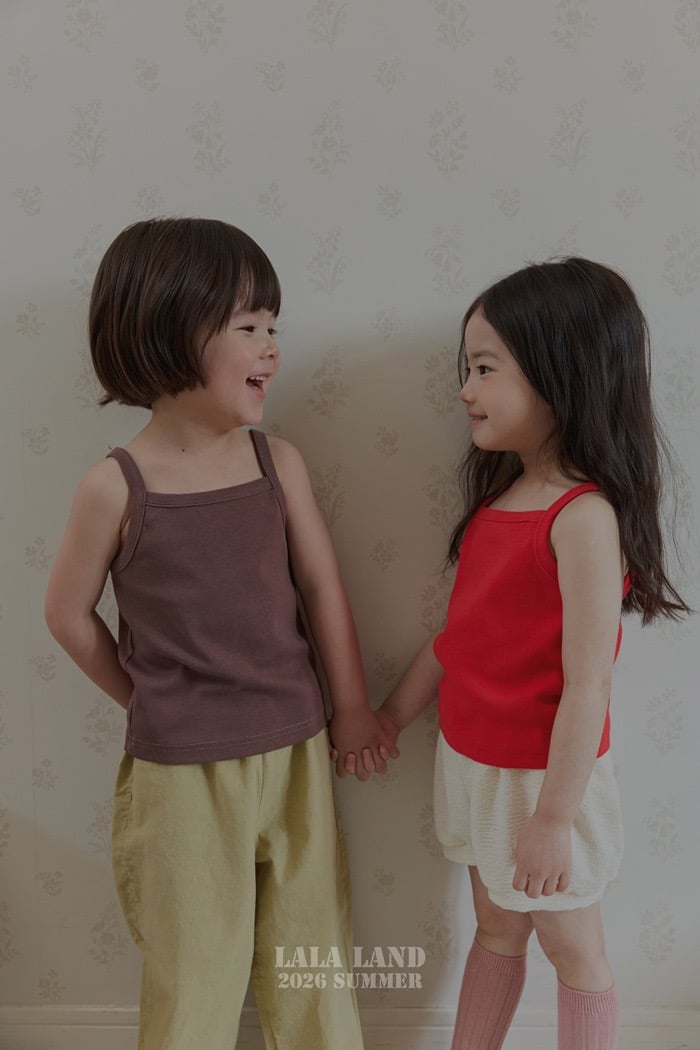 涼爽細肩背心上衣(4color/kids)