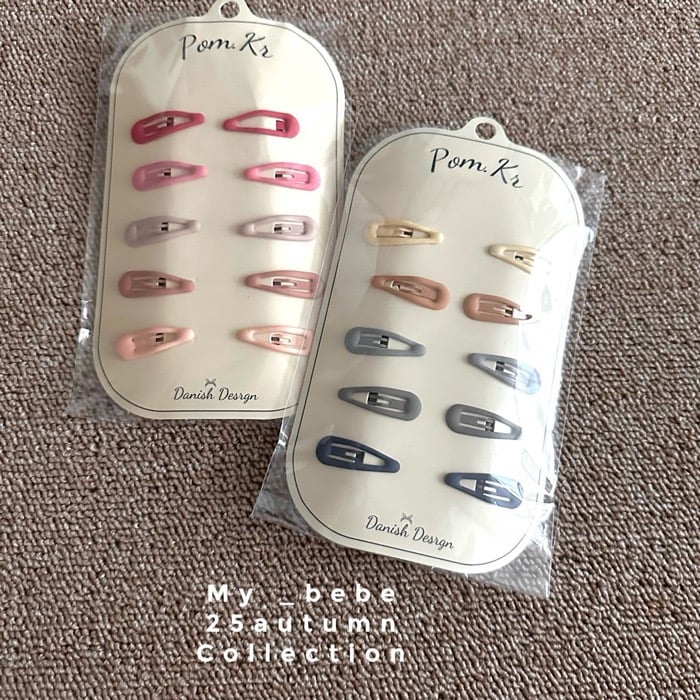 莫蘭迪小髮夾10入/組