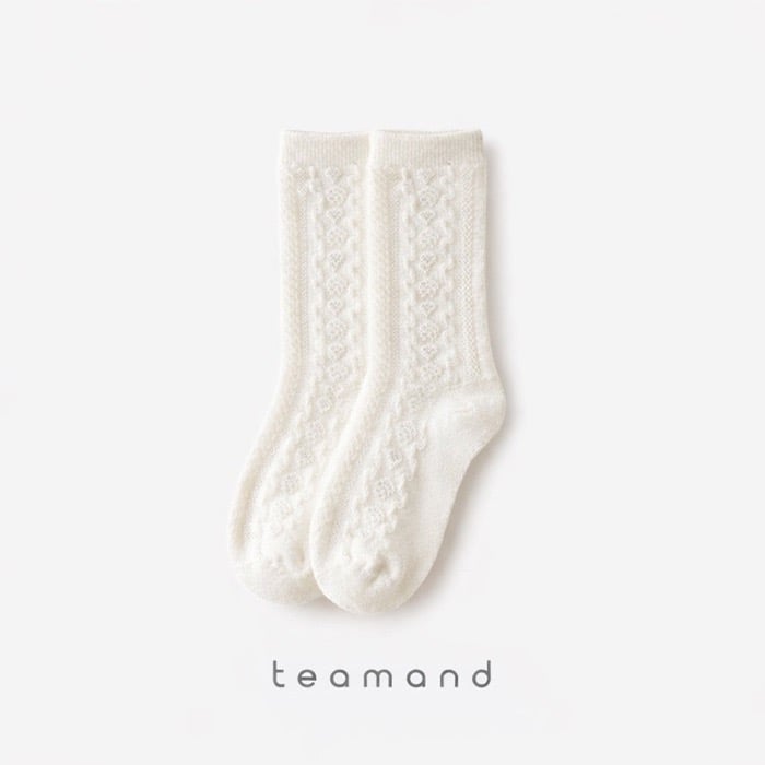 純色紋理襪(2入/組)