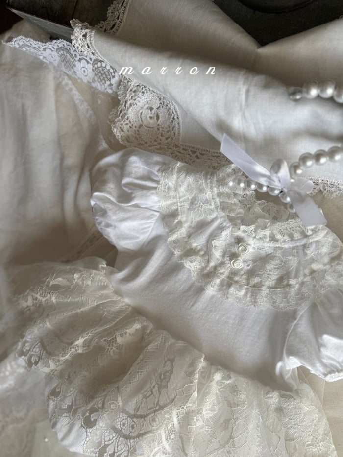 玫瑰蕾絲包屁澎裙*現貨