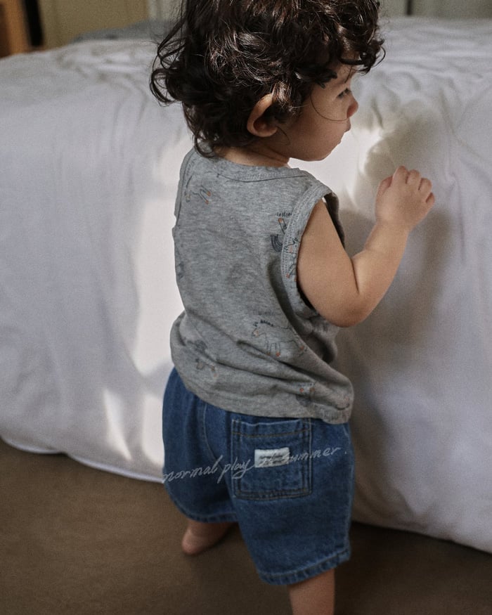 手繪小馬無袖上衣(2color)