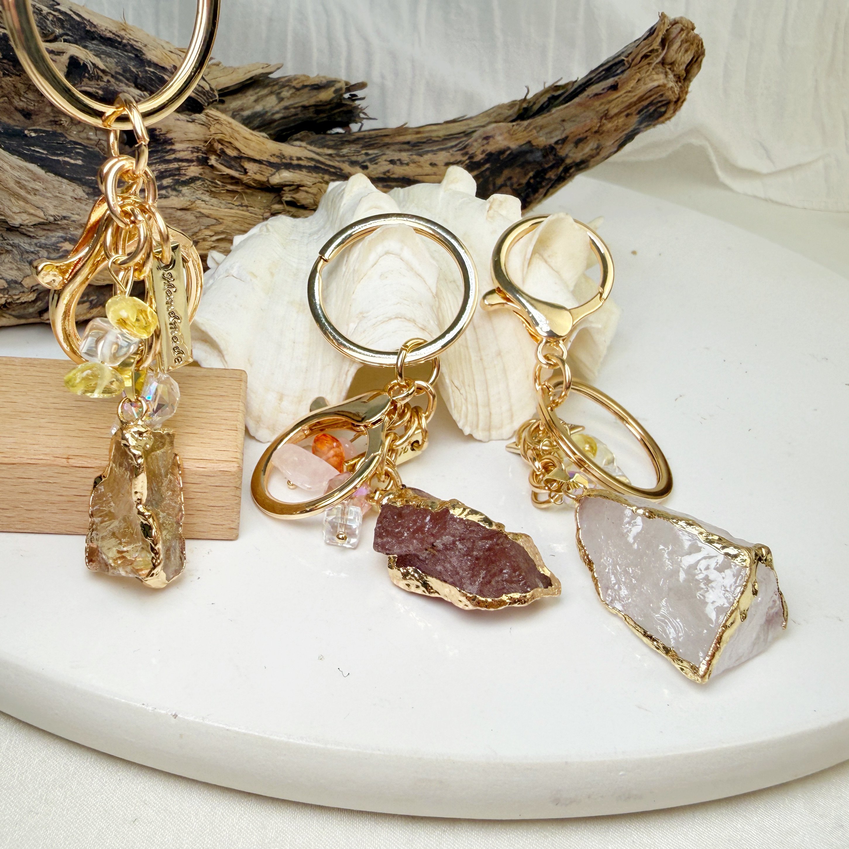 水晶原礦/能量御守-《原礦吊飾·鑰匙圈》