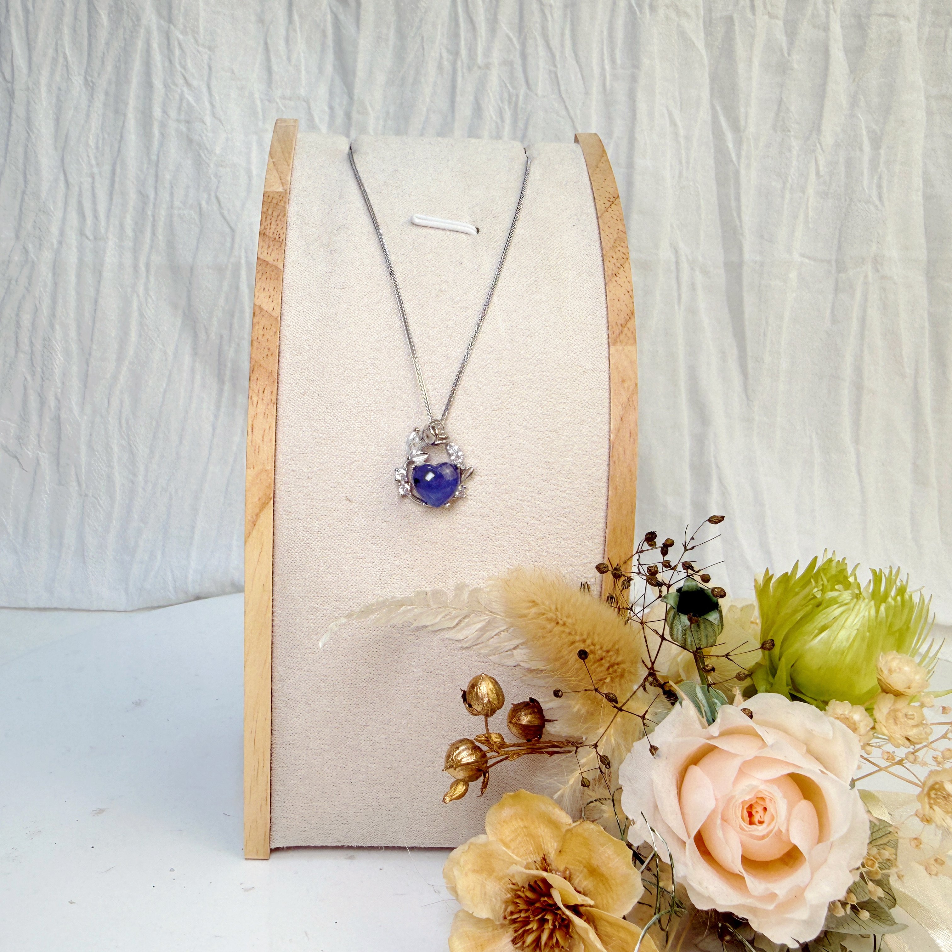 運氣爆棚/和諧能量-《丹泉石愛心珠寶項鍊》