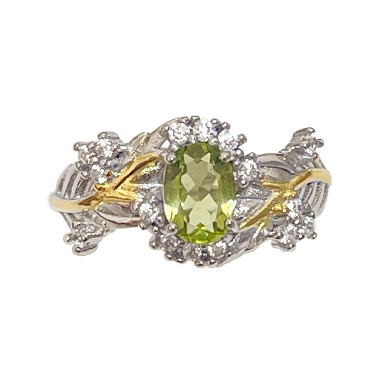 事業寶石-綠意盎然橄欖石戒指