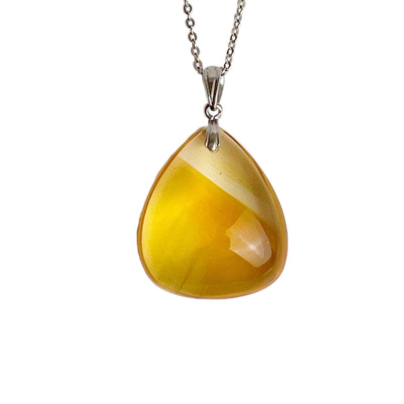 招財/旺運勢/積極樂觀-《黃水晶水滴形項鍊》