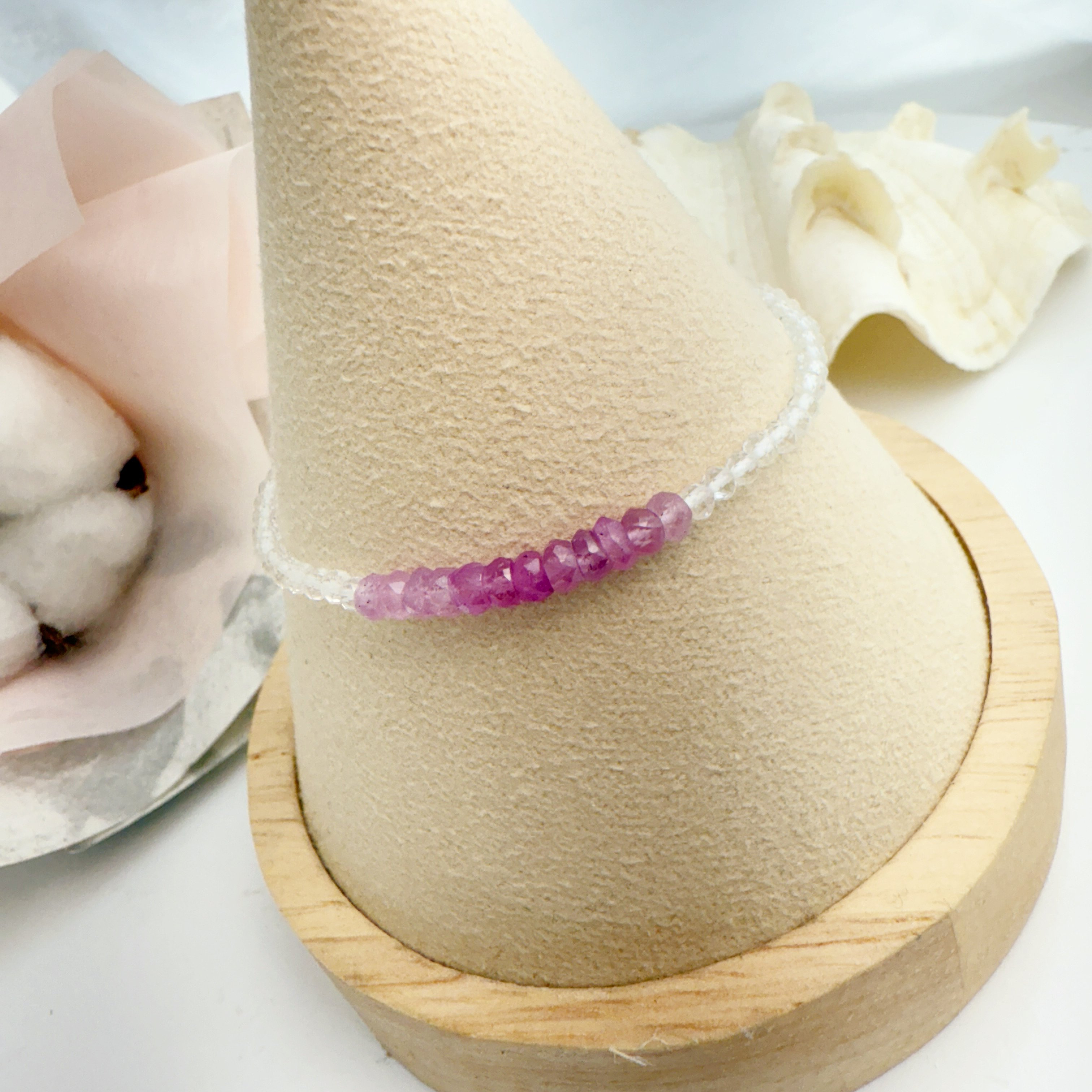 活力/朝氣/好人緣-《漸層紅寶石手鍊》