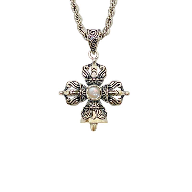 靈性/直覺-《馬島彩色月光十字金剛項鍊》