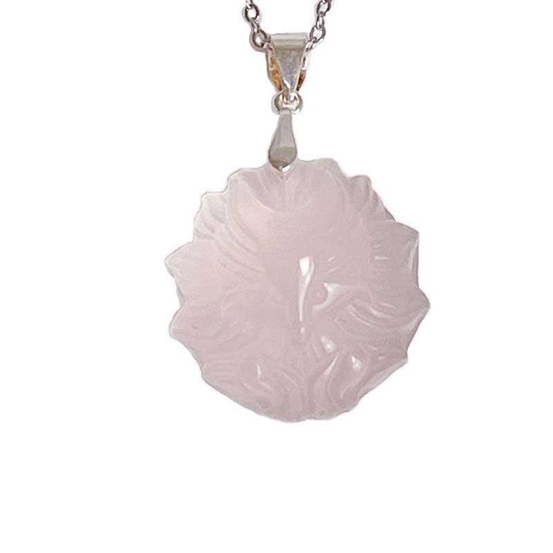 狐狸神獸/召喚貴人-《粉晶九尾狐項鍊》