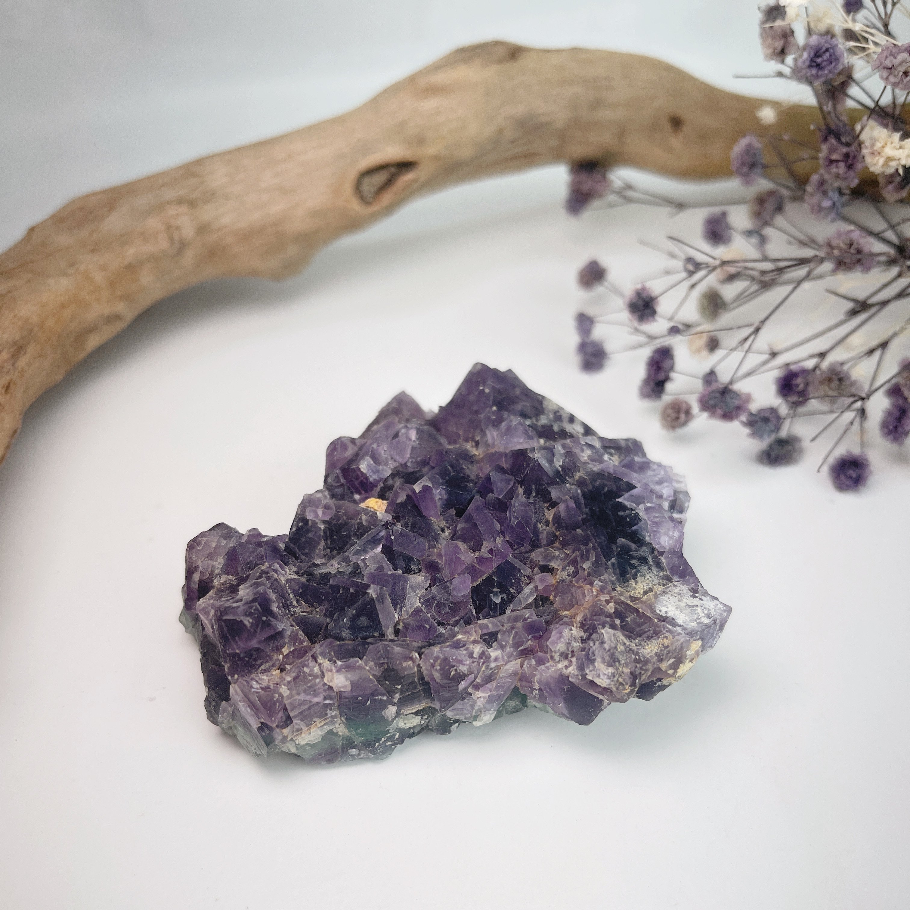 雙色螢石原礦-1