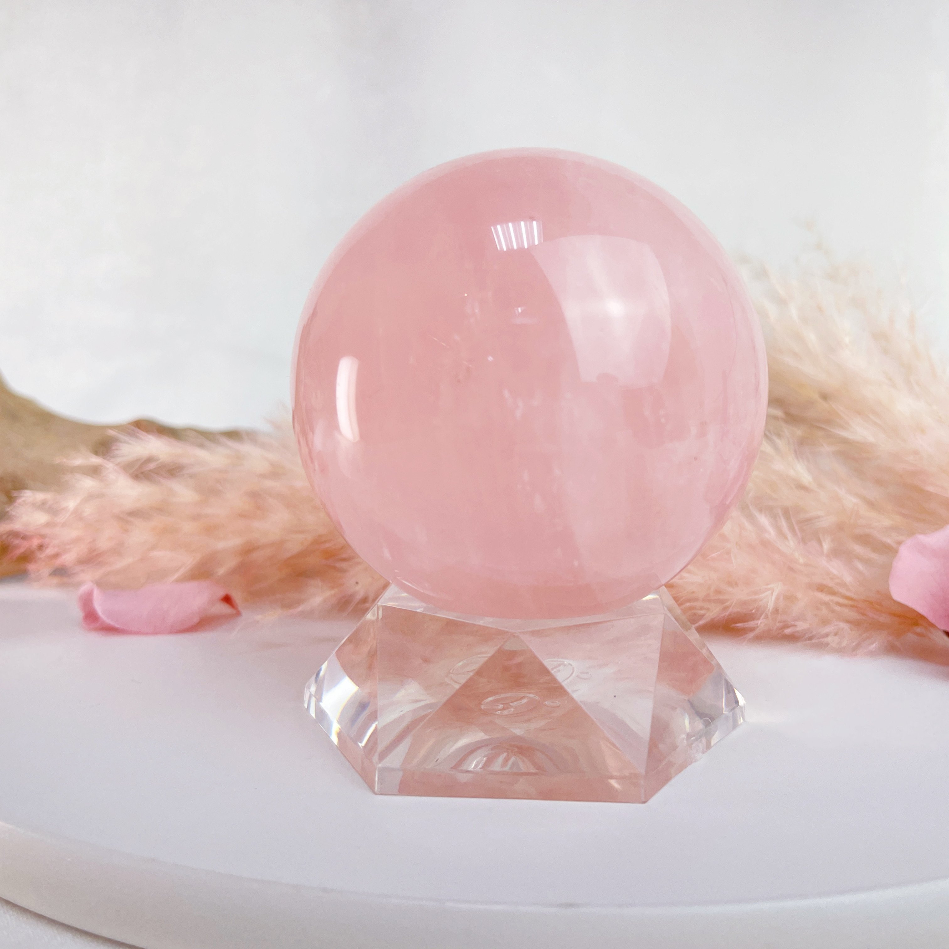 心輪/療癒/人緣-《大芙蓉粉晶球擺件》