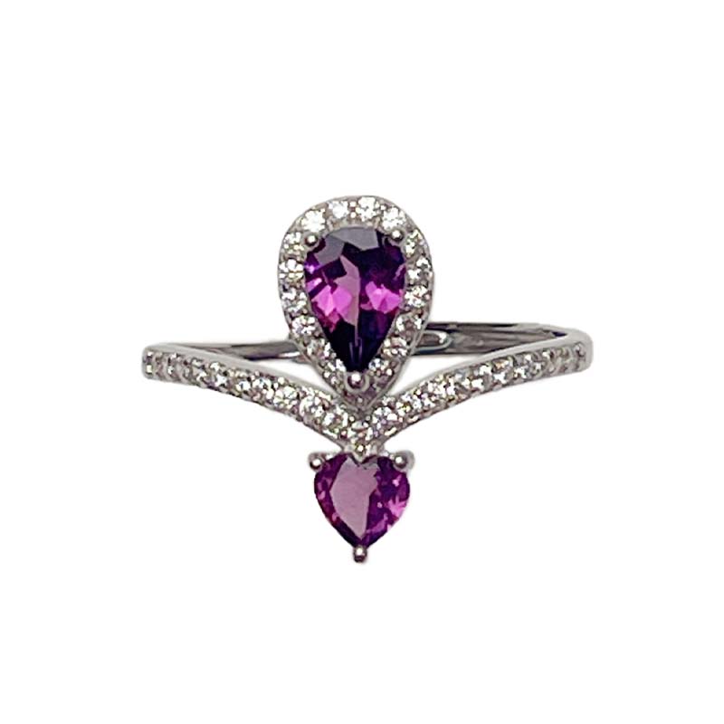紫石榴戒指
