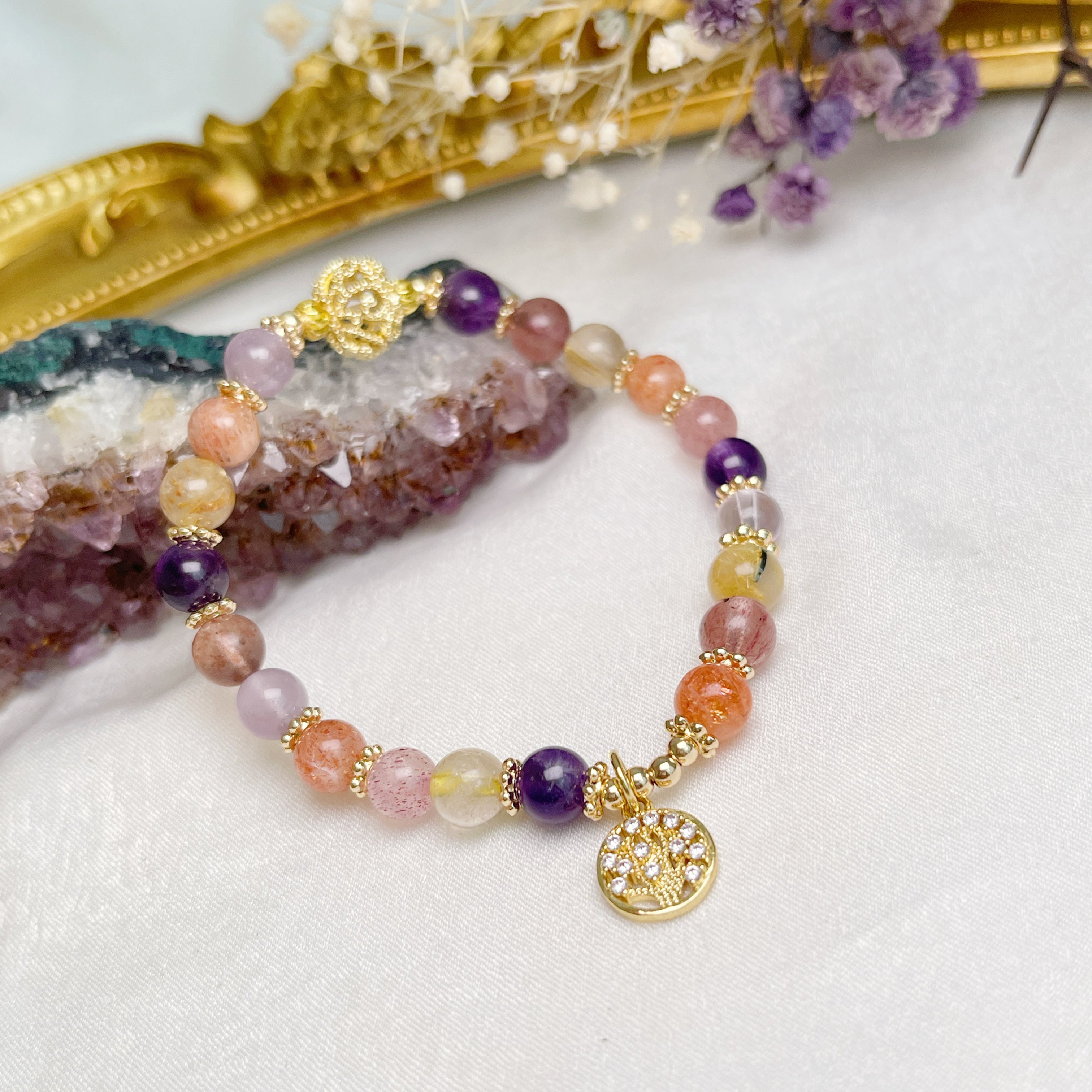 全方位功效/生生不息-《生命之樹多寶水晶手鍊》