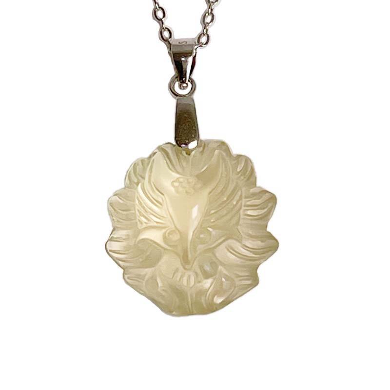 狐狸神獸/財富降臨-《檸檬晶九尾狐項鍊》