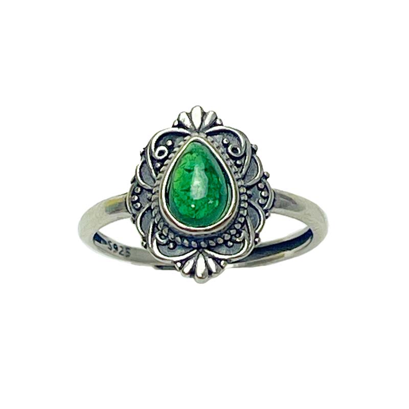 經典復古風沙佛萊戒指