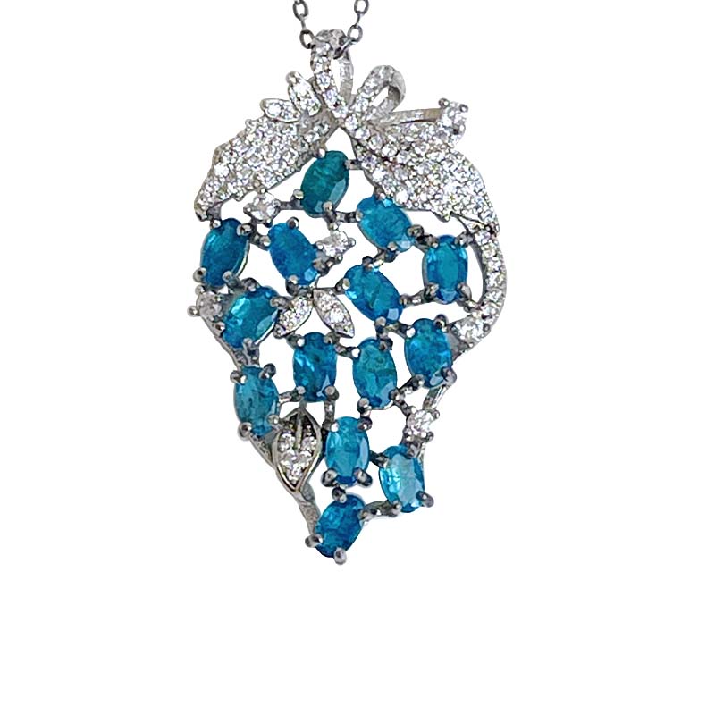 葡萄造型磷灰石項鍊