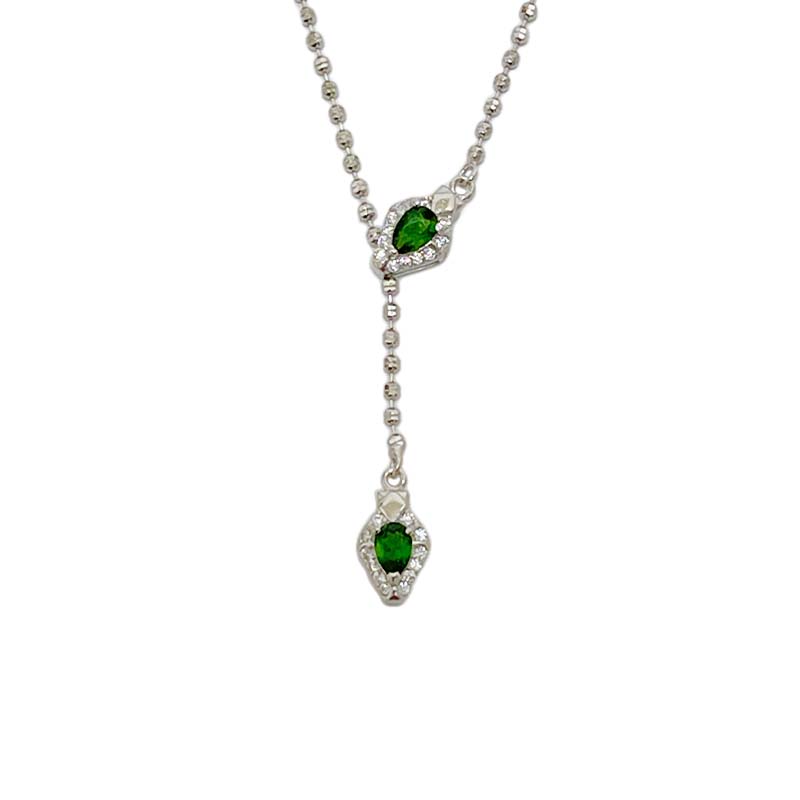 綠色寶石/主事業-《綠透輝石蛇形設計項鍊》