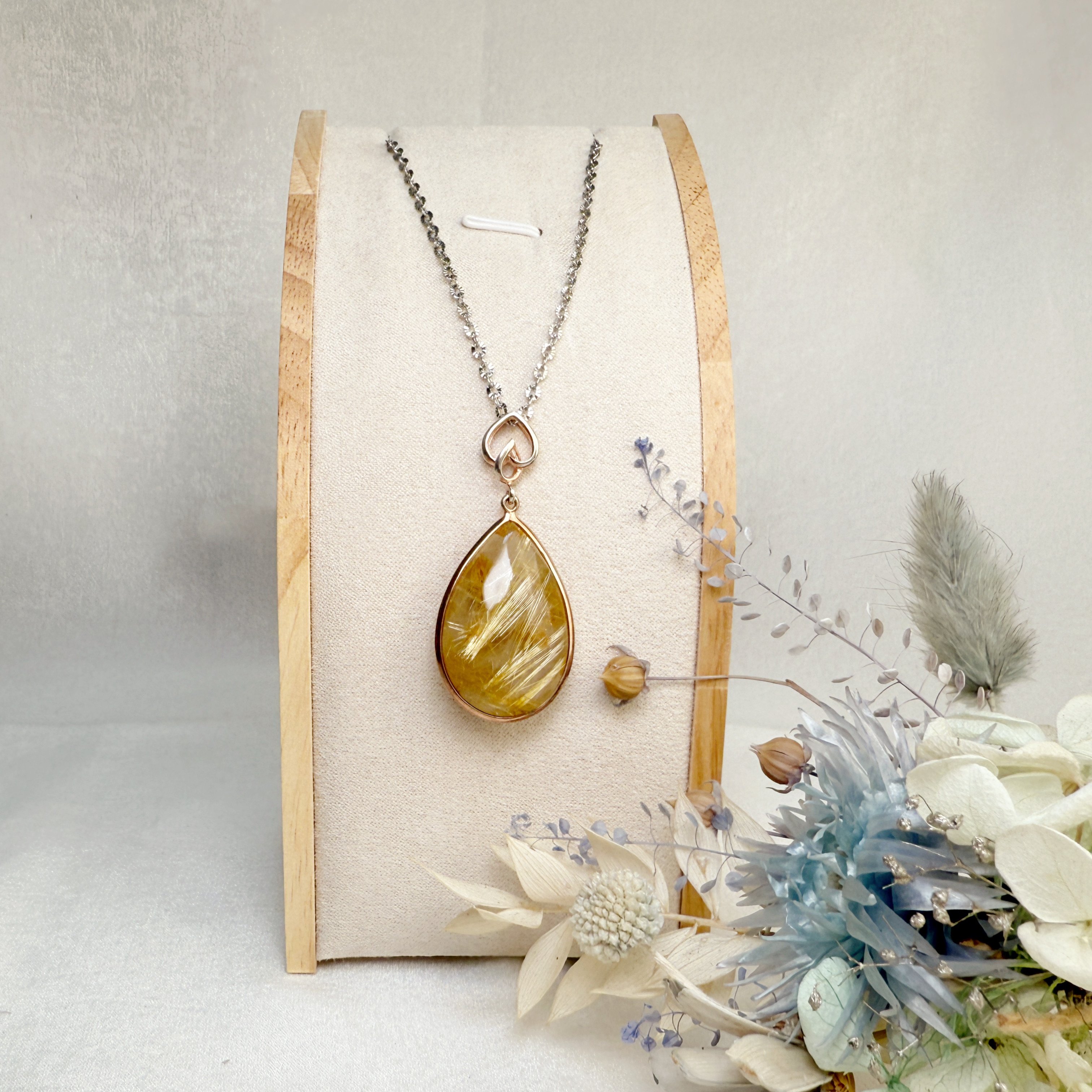 收藏級-《水滴鈦晶項鍊》