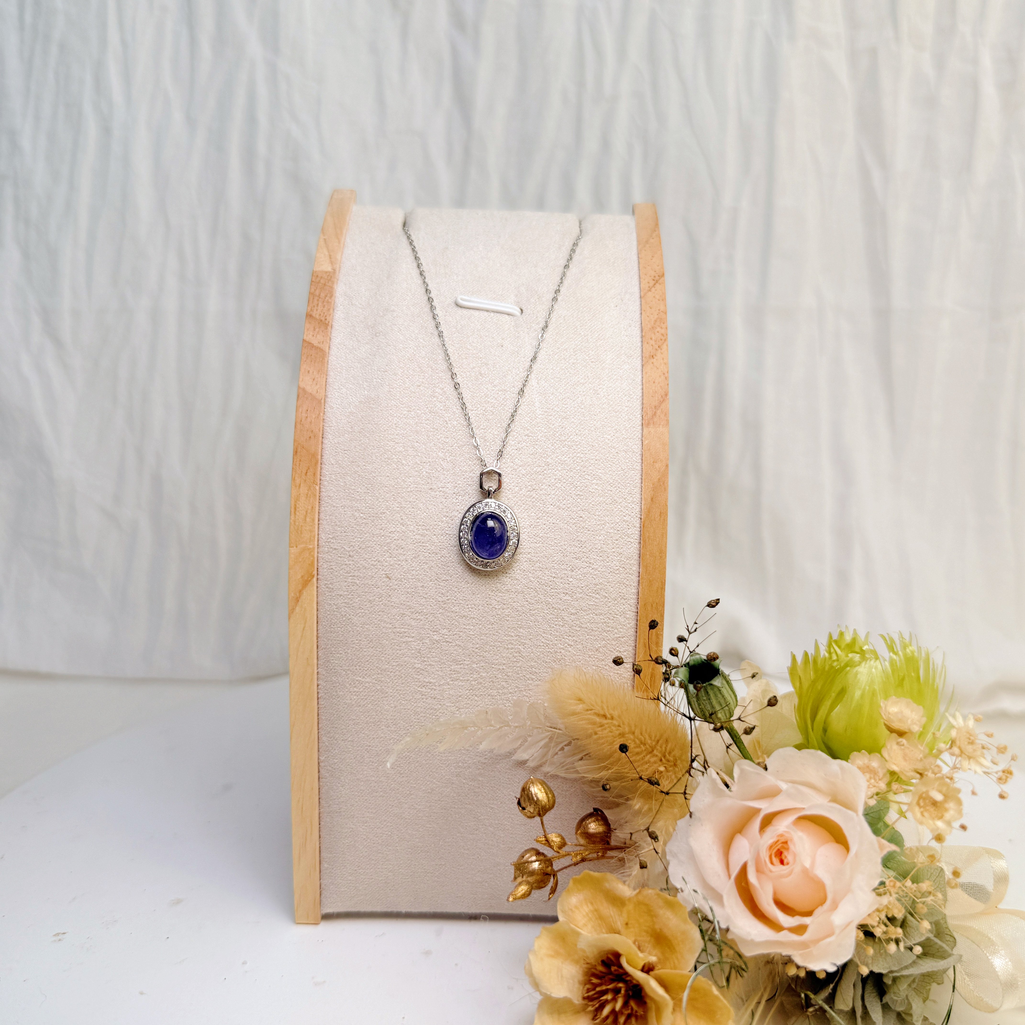 運氣爆棚/和諧能量-《丹泉石橢圓珠寶項鍊》