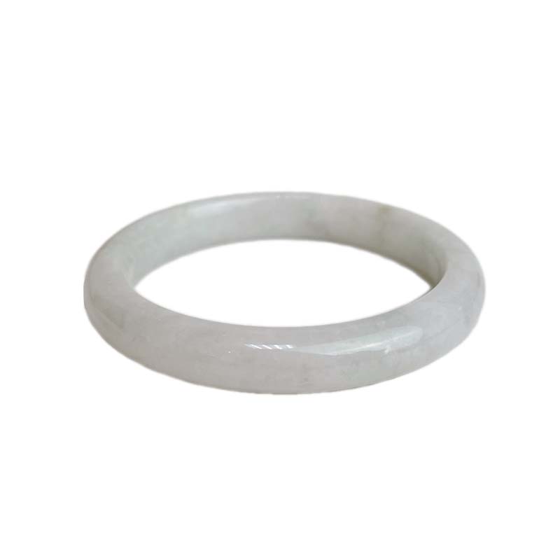 平安吉祥/養護磁場-《天然糯種白翡手鐲》