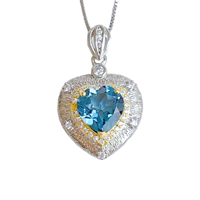 守護的力量-《愛心藍拓帕石項鍊》