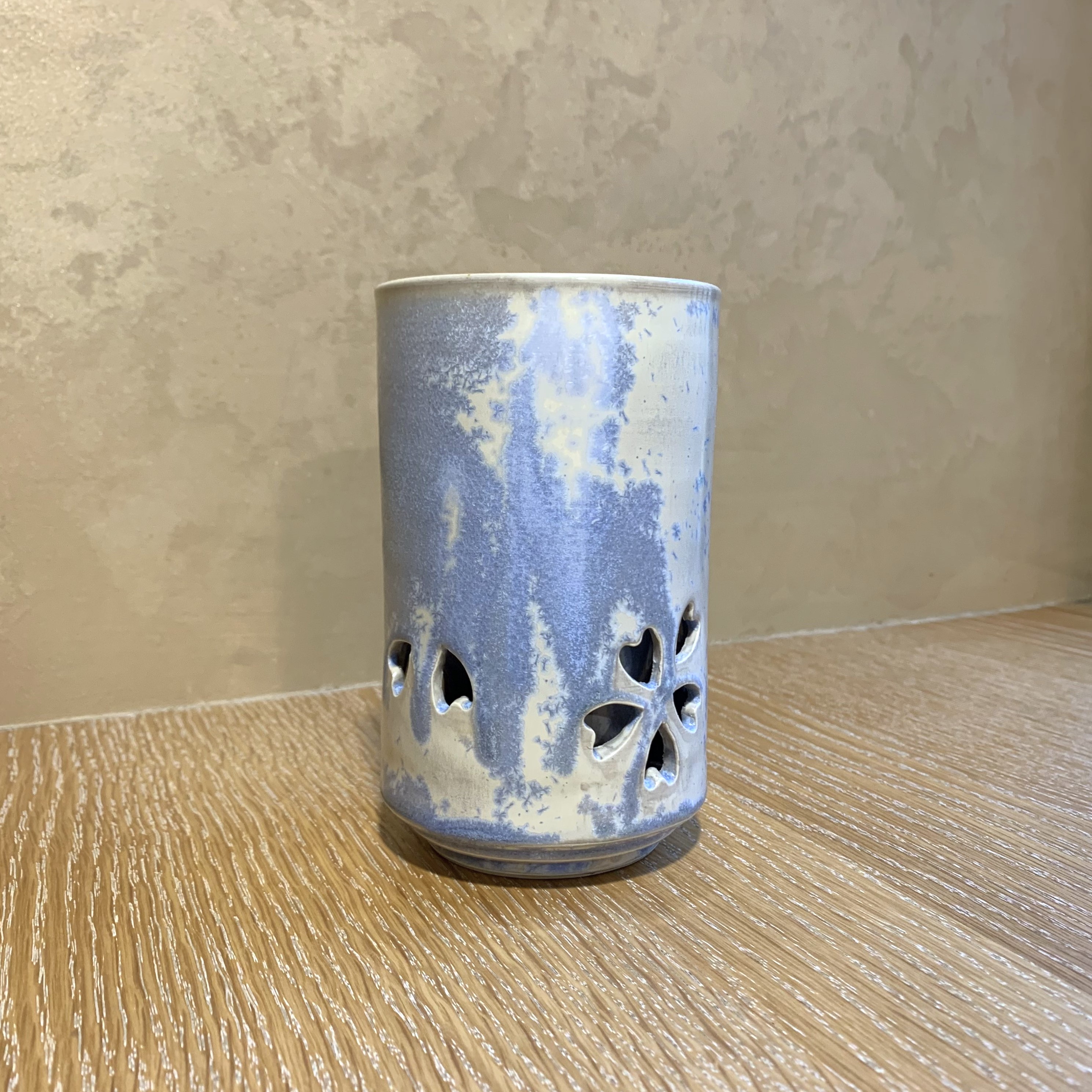 大堀相馬燒 京月窯 天藍色二重果汁杯