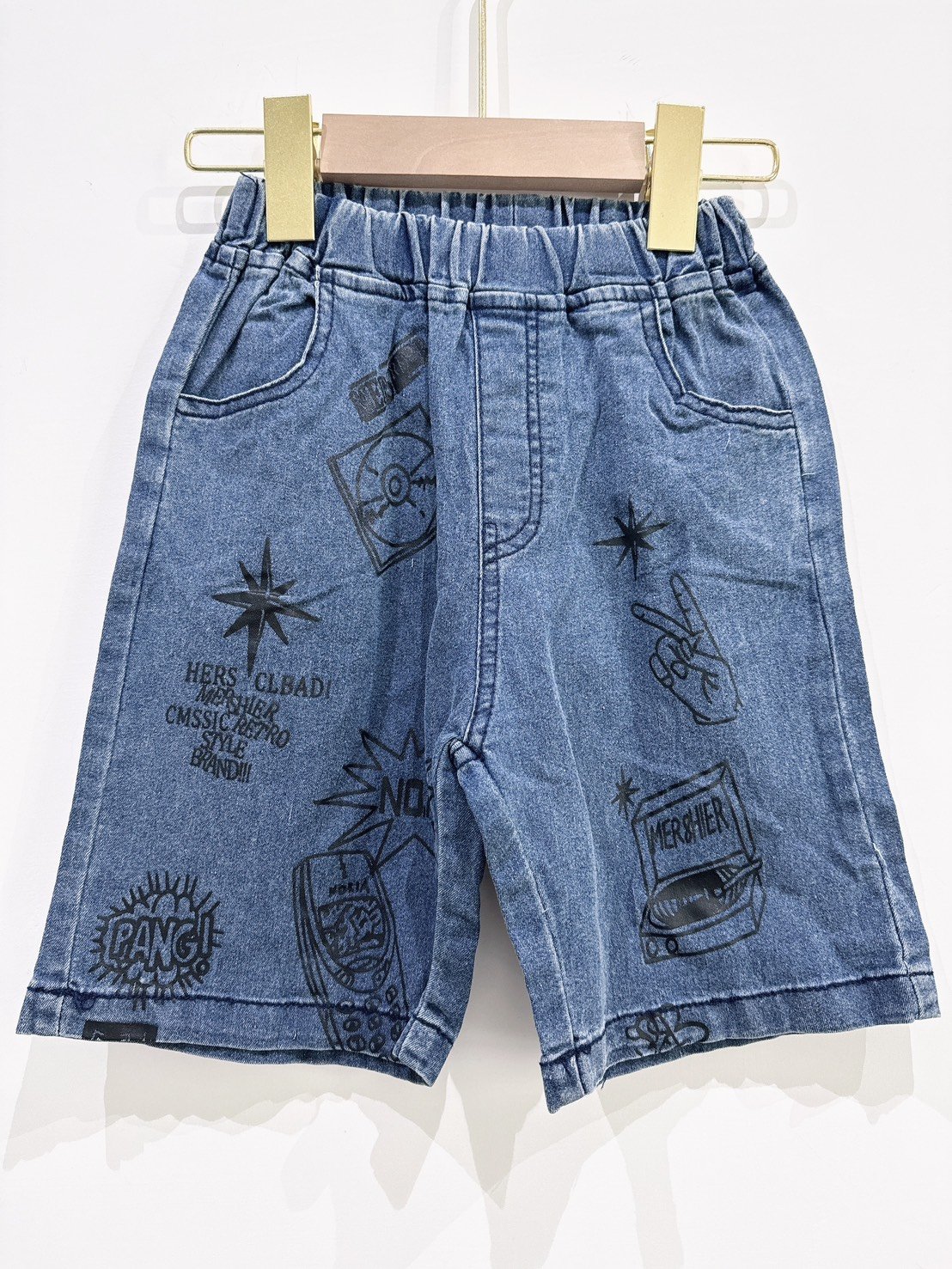 【Street Pattern塗鴉感潮流牛仔｜短褲】