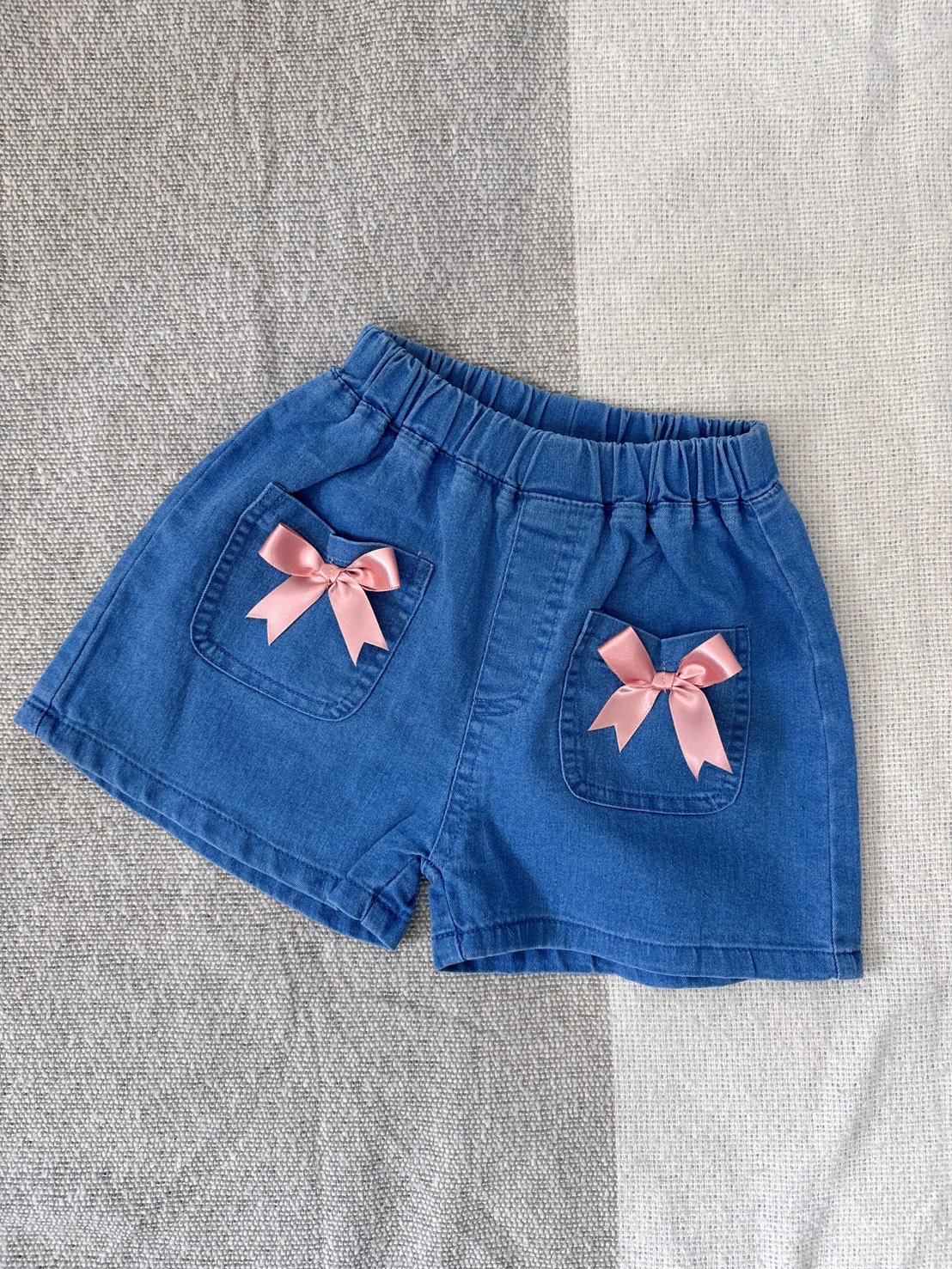 【RIBBON POCKET｜蝴蝶結口袋牛仔｜短褲】