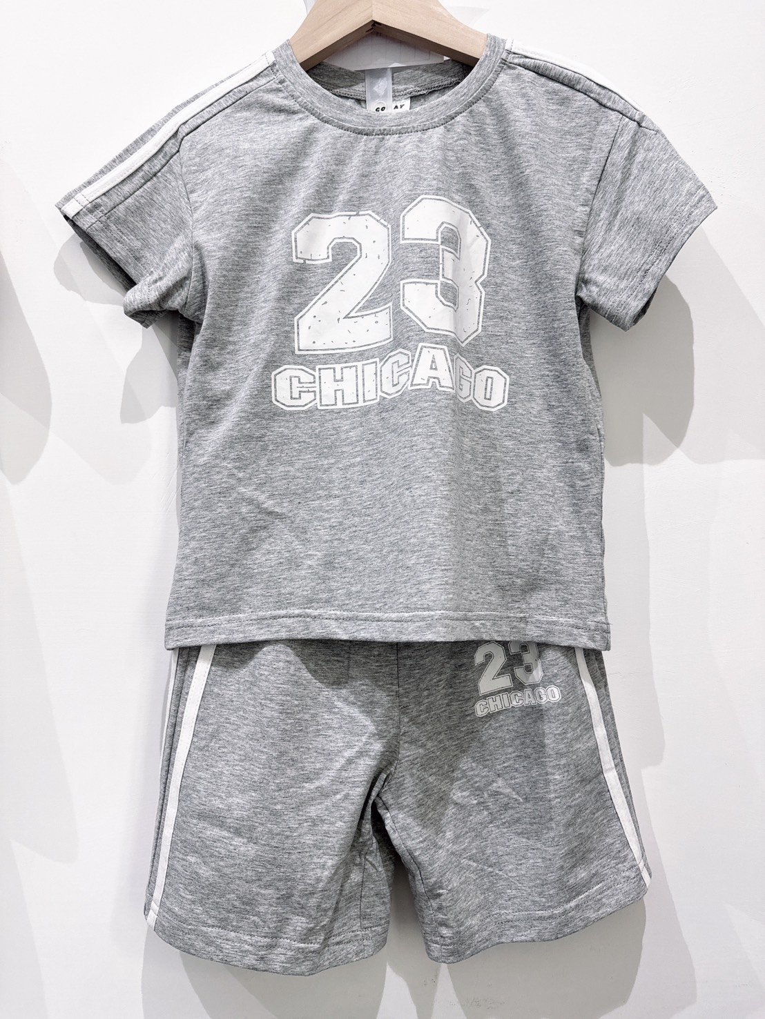 【CHICAGO 23 運動風純棉｜短袖套裝】