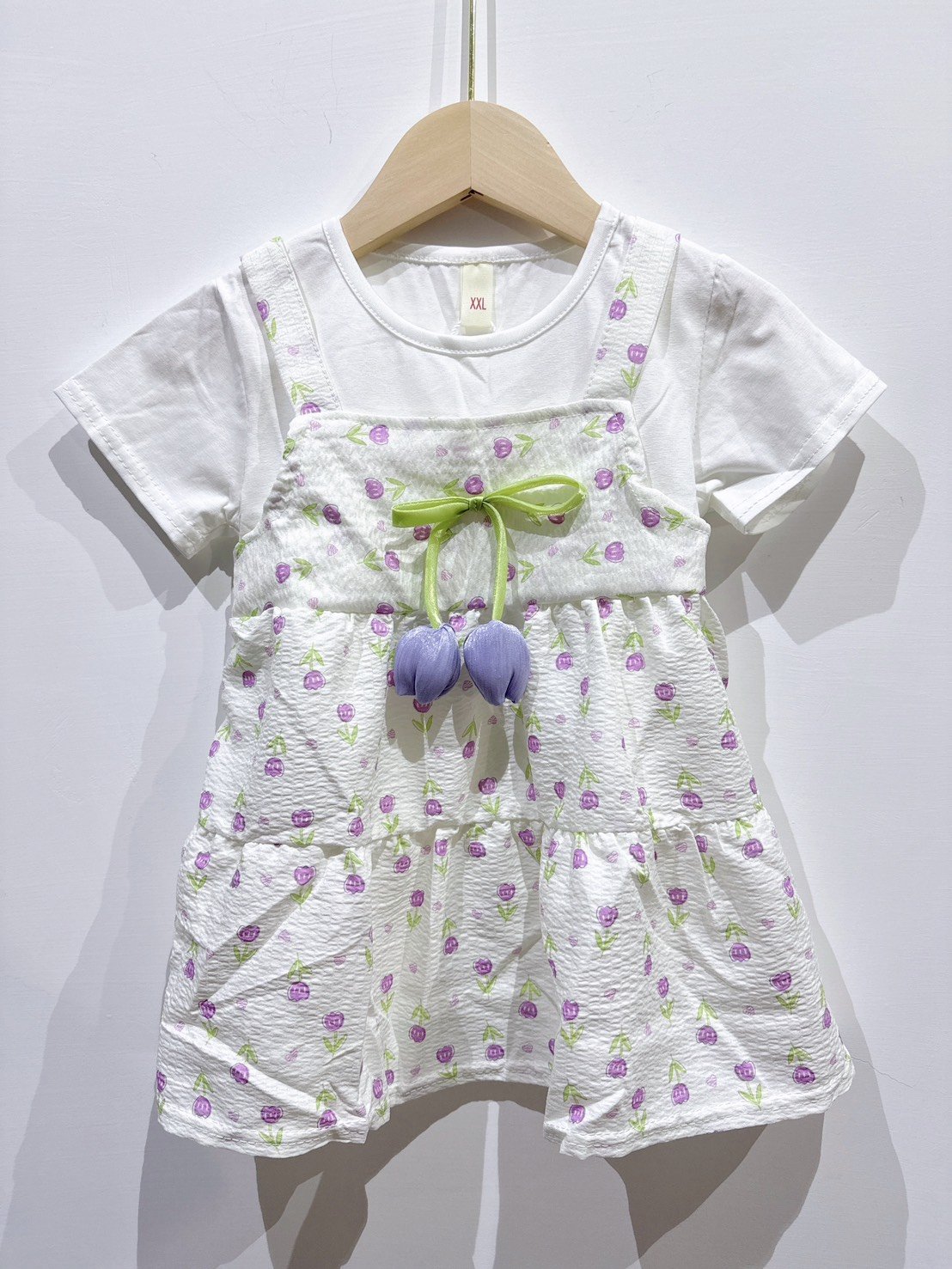 【Tulip Garden紫色鬱金香小清新｜連身裙】