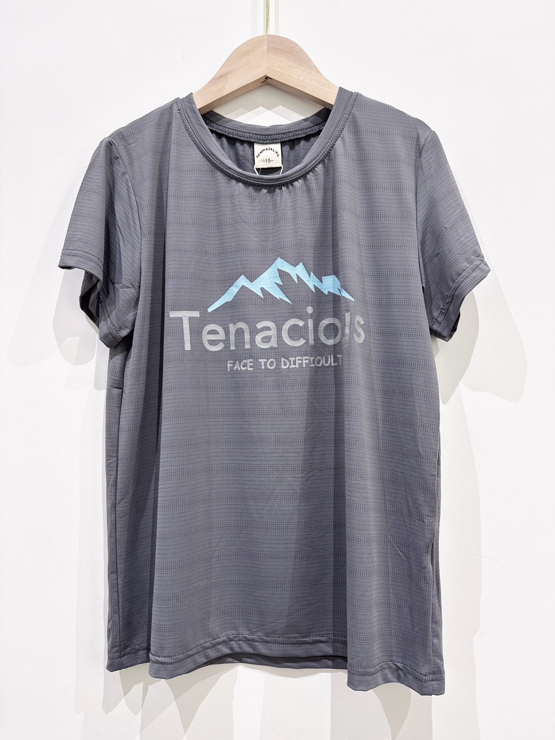 【Tenacious function灰色登山機能涼感｜短T】