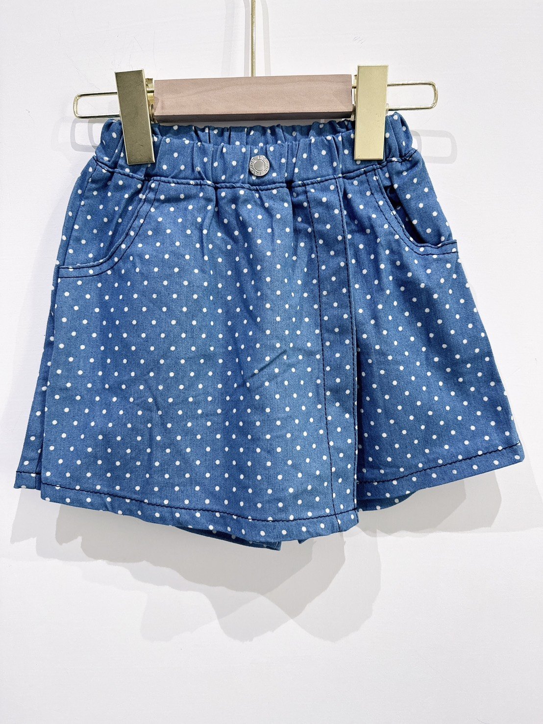 【Sweet polka dots甜美小波點牛仔｜短褲裙】