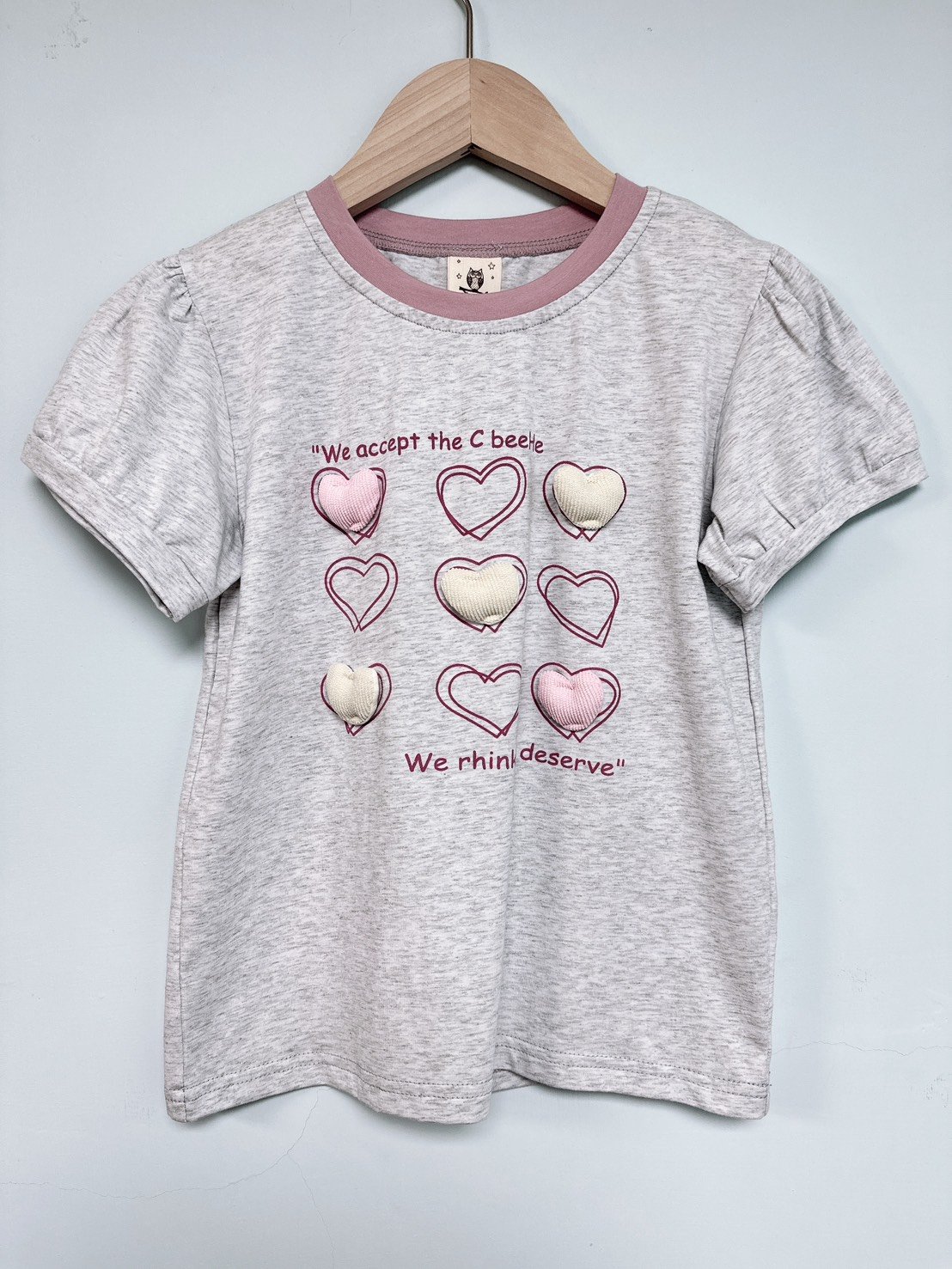 【Heart Princess Sleeves甜美立體愛心公主袖 ｜短T】