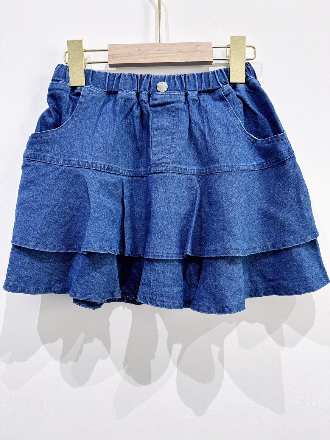 【Cake Tiers蛋糕層次牛仔(有底褲)｜短裙】